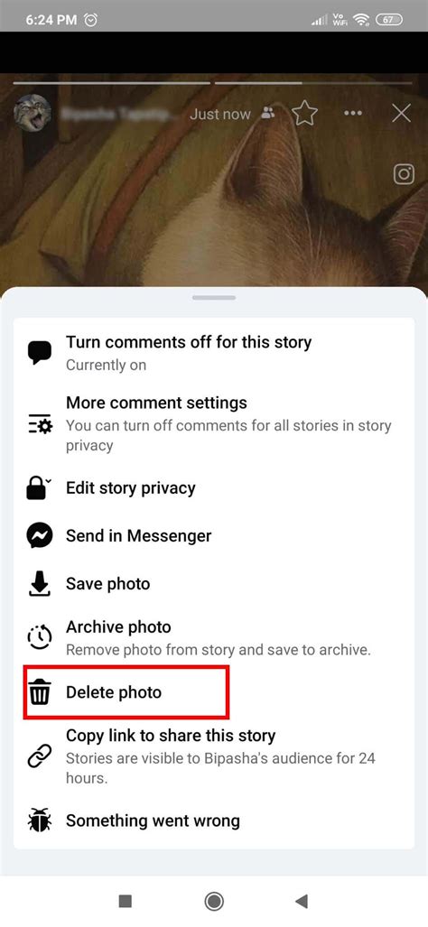 How do I remove my stories/delete my a.
